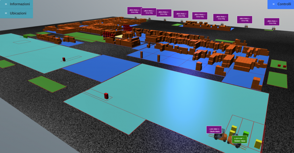 Mappa di magazzino: una rappresentazione 3D