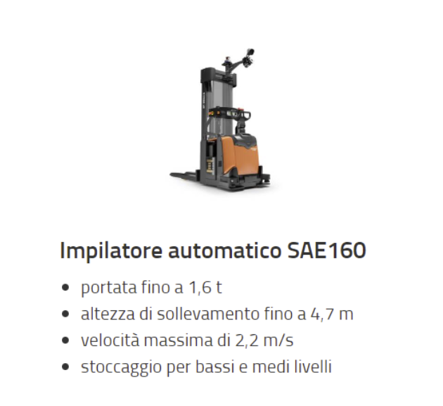 sistema AGV SAE160 e relative caratteristiche